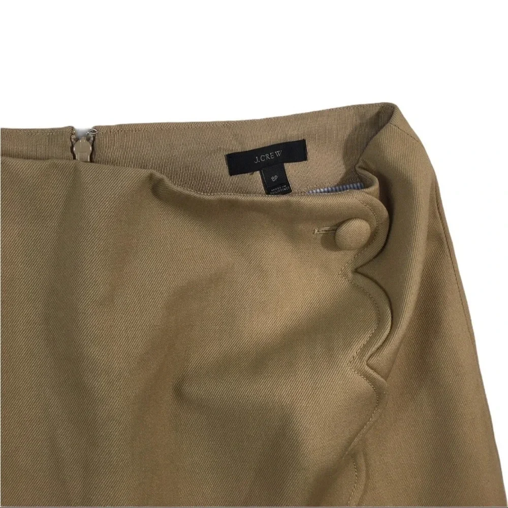 BT182 J. Crew Preppy Wool A Line Career Skirt 8P - Picture 3 of 5